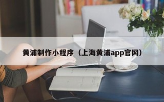 平阳黄浦制作小程序（上海黄浦app官网）